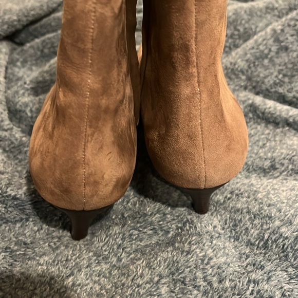 Ann Taylor suede kitten heel booties - Picture 3 of 6
